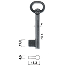 Klíč dozický předřezaný S 102