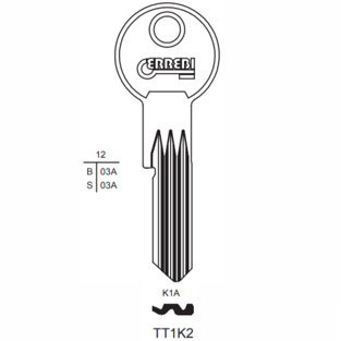 Klíč Titan K2 (Errebi TT1K2)