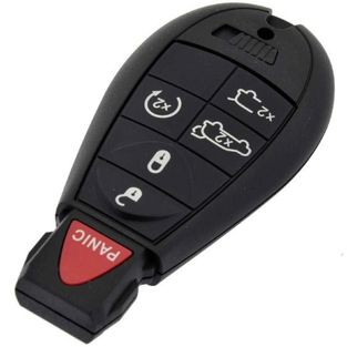 Obal klíče Chrysler/Jeep 5tl.+ panika CHR-15/CY24