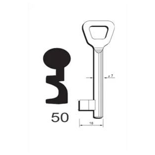 Klíč Hobes tvarový číslo 50