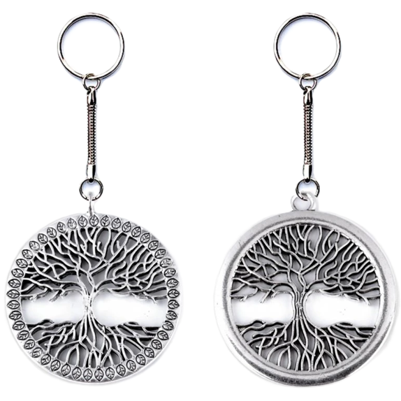 Přívěsek - Strom kovový větší 41 mm *