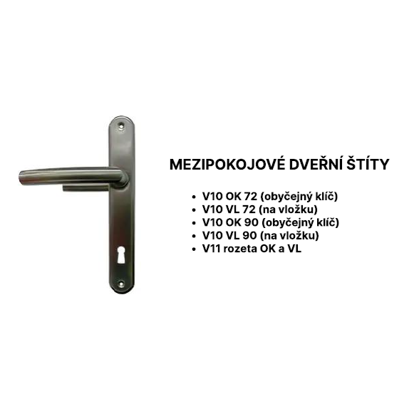 Kování Vemak V11 OK nerez mat - klika/klika