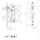 Zámek zadlabací Yale 5140/22N 1/2
