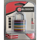 Zámek visací BLOSSOM s potiskem 32 mm, 3 klíče
