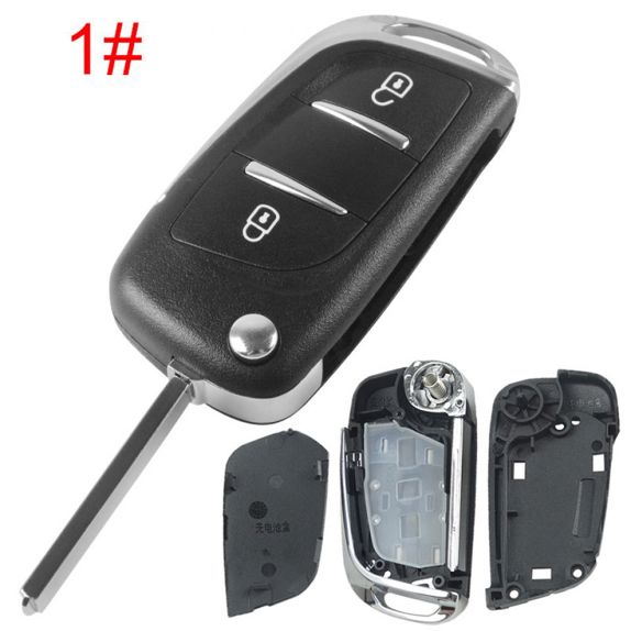 Obal klíče new Citroën/Peugeot 2tl. CIT-1P/VA2 baterie na desce