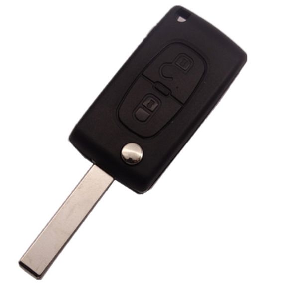 Obal klíče Citroën/Peugeot 2tl. HU-HCAAP/HU83 baterie na desce