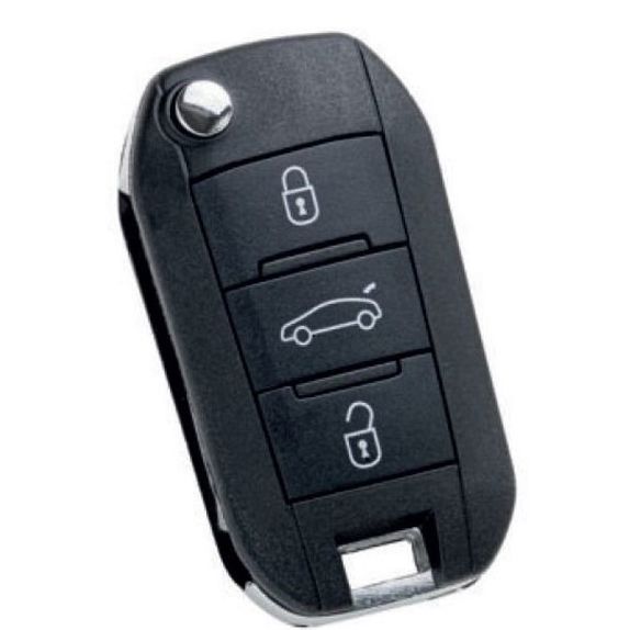 Obal klíče Citroën/Peugeot 3tl. HU-HCAAP/ HU83 baterie na desce - nový