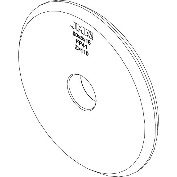 Fréza FP41 (80x8x16) - Berna Fab/Titan Fab